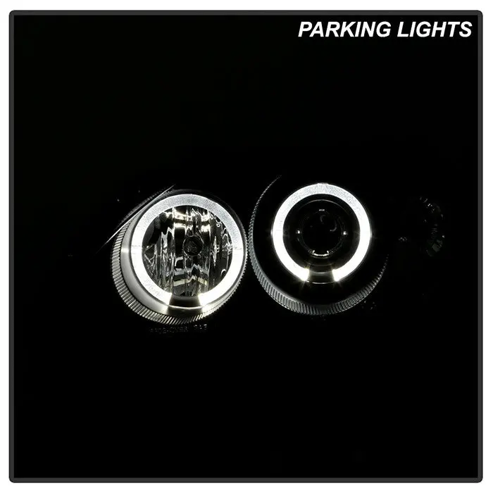 Spyder 99-00 Honda Civic Projector Headlights Black 2