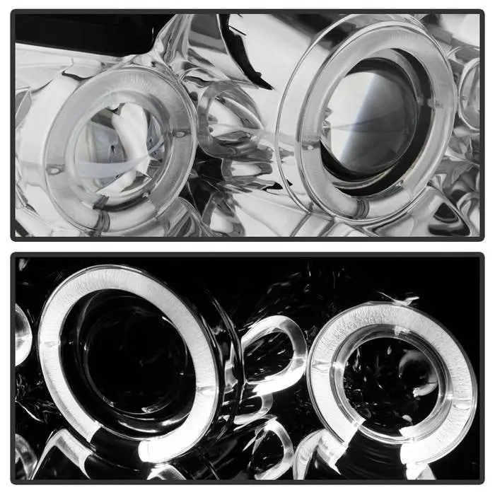 Spyder 99-04 Ford Mustang Projector Headlights Chrome 2