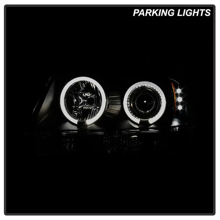 Spyder 99-04 Jeep Grand Cherokee Projector Headlights Black Smoked 2