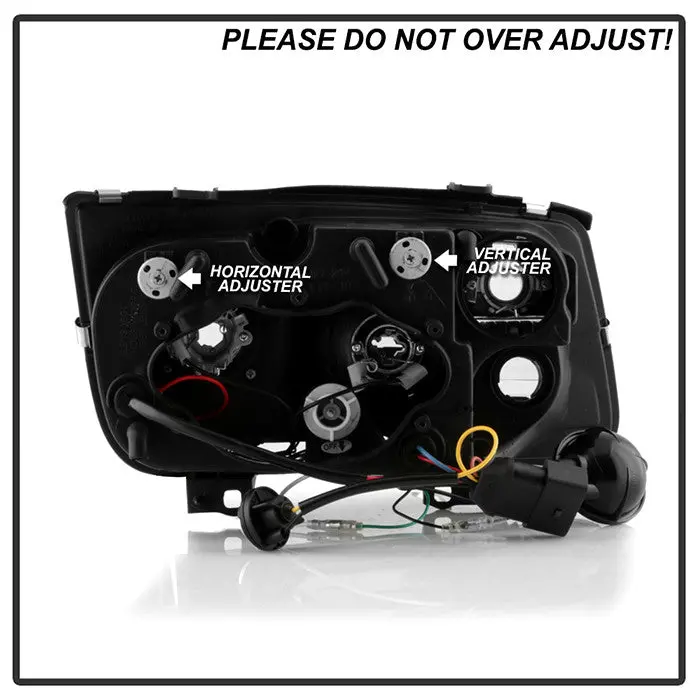 Spyder 99–05 Vw Jetta Projector Headlights Led Drl Black 2
