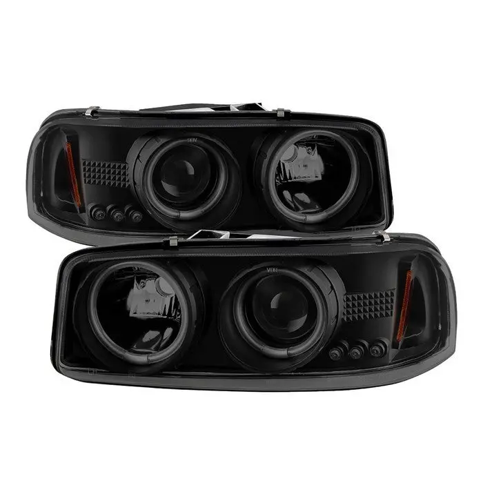Spyder 99-06 Gmc Sierra 02-07 Denali Headlights Ccfl Black Smoked 1