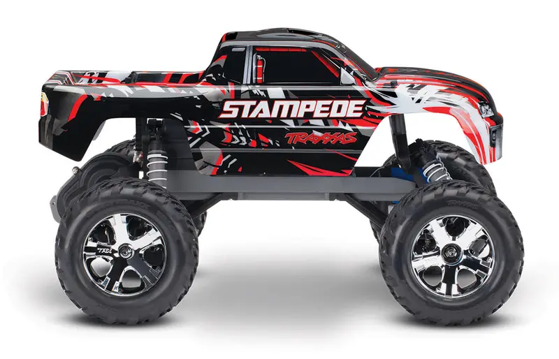 Stampede 4X4 Vxl W/Out Batt & Charger Red 1