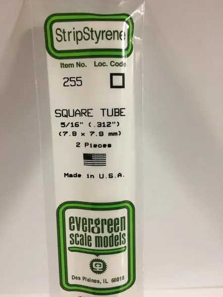 Strip Styrene  Square Tube 1
