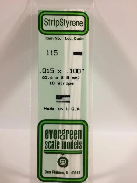 Styrene  .015 X .100 1