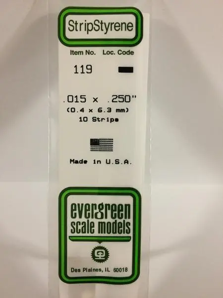 Styrene .015X .250 1