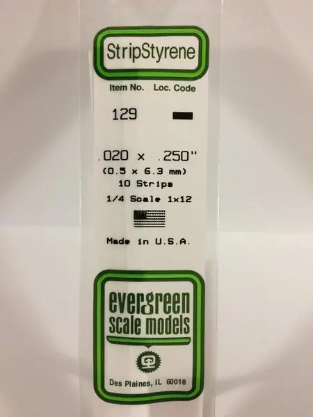 Styrene .020X.250 1