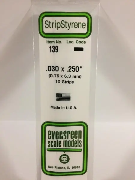 Styrene .030X.250 1