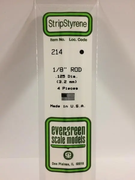 Styrene  1/8" Rod 1