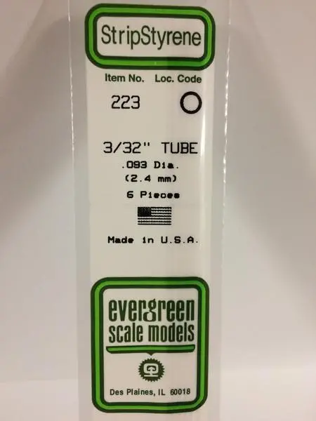 Styrene  3/32" Tube 1