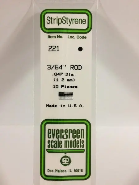 Styrene 3/64" Rod 1