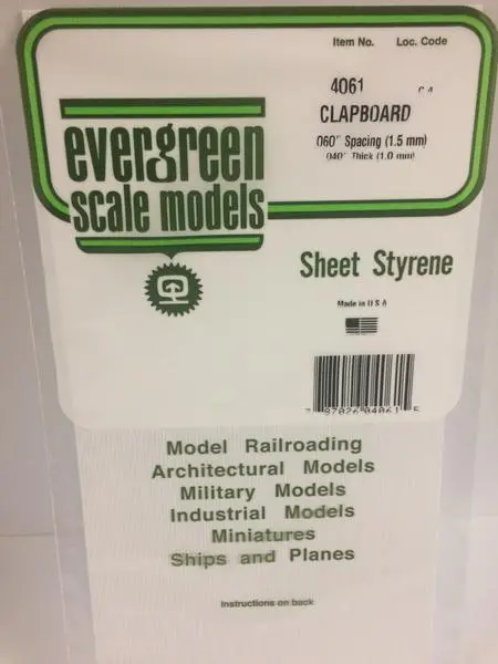 Styrene Sheet Clapboard 1