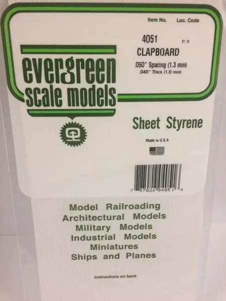 Styrene Sheet  Clapboard 1