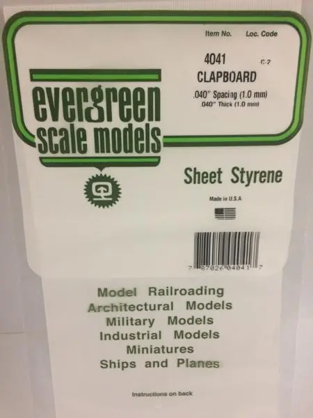 Styrene Sheet Clapboard 1