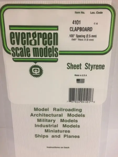 Styrene Sheet Clapboard 1