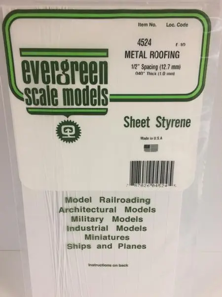 Styrene Sheet Metal Roofing 1