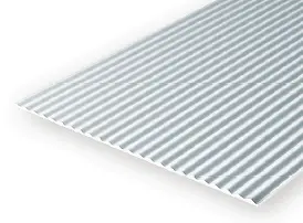 Styrene Sheet Metal Siding 100" Spacing 2