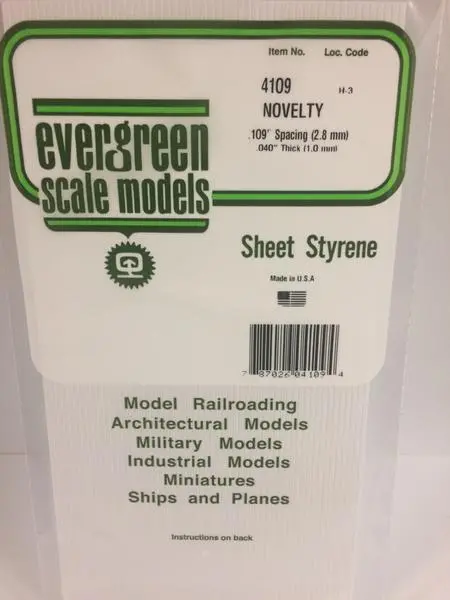Styrene Sheet Novelty .109 Spacing 1