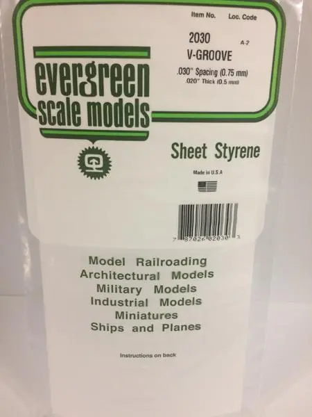 Styrene Sheet V- Groove 1