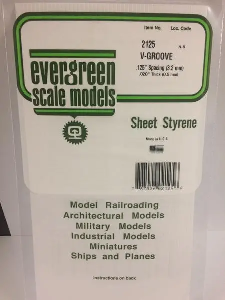 Styrene Sheet V-Groove 1