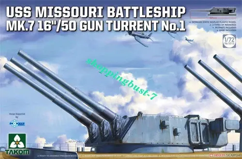 Takom 1/72 Uss Missouri Battleship Nk.7 16"/50 Gun Turret No. 1 1