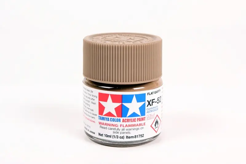 Tamiya Acrylic Paint 1/3Oz. Flat Earth Xf52 1