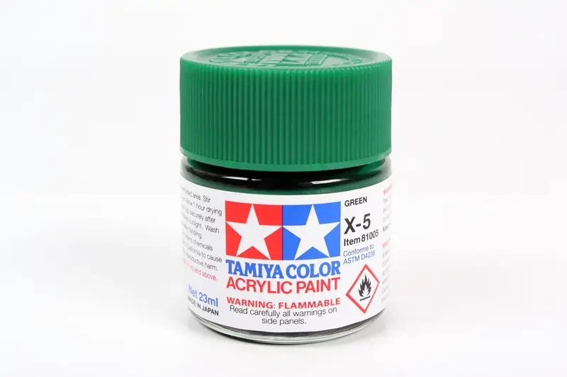 Tamiya Acrylic Paint 1/3Oz. Green X5 1