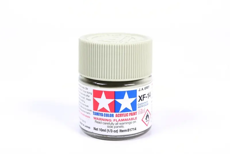 Tamiya Acrylic Paint 1/3Oz. J.A. Grey Xf14 1