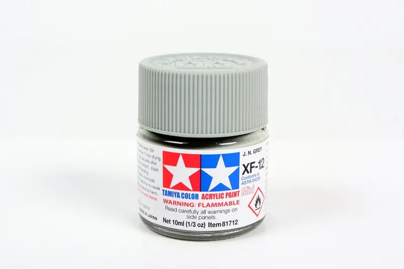 Tamiya Acrylic Paint 1/3Oz. J.N. Grey Xf12 1