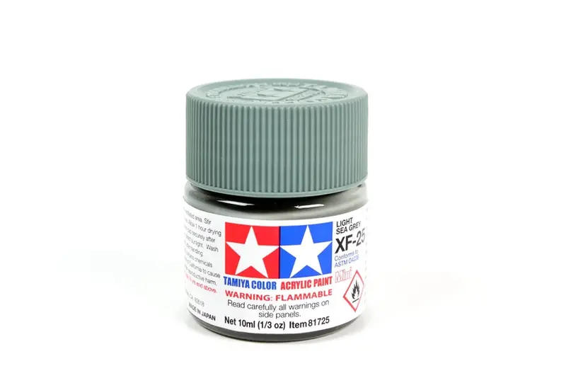 Tamiya Acrylic Paint 1/3Oz. Light Sea Grey Xf25 1