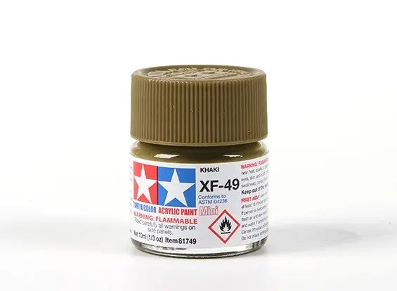 Tamiya Acrylic Paint 23 Ml Khaki Xf-49 1