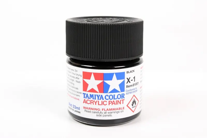 Tamiya Acrylic Paint 23Ml Black X1 1
