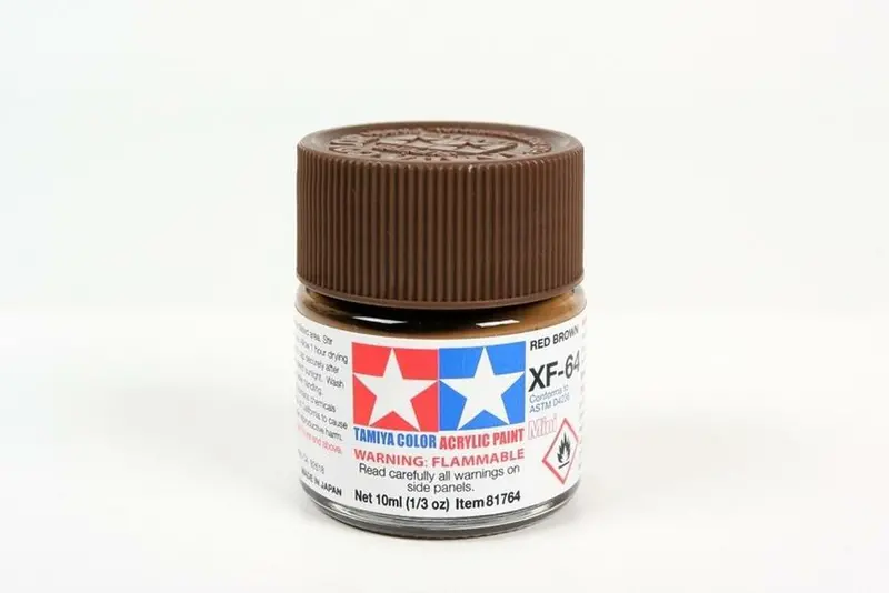 Tamiya Acrylic Paint 23Ml Red Brown Xf-64 1
