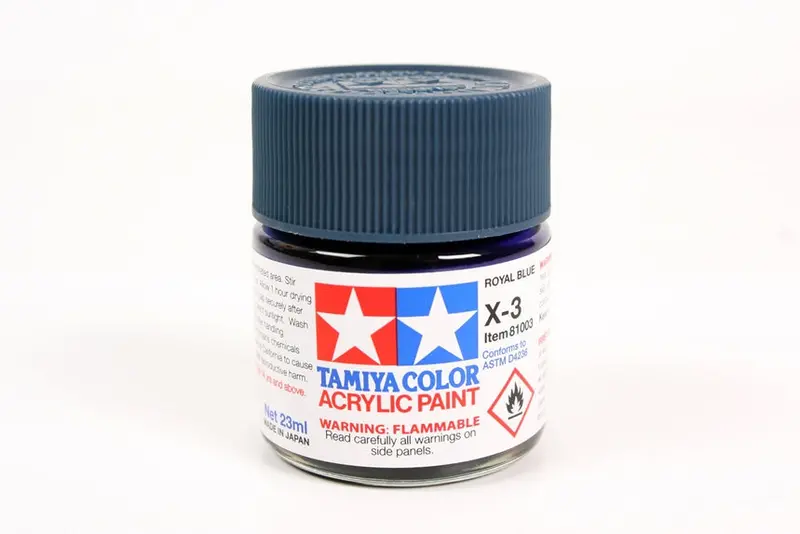 Tamiya Acrylic Paint 23Ml Royal Blue X3 1