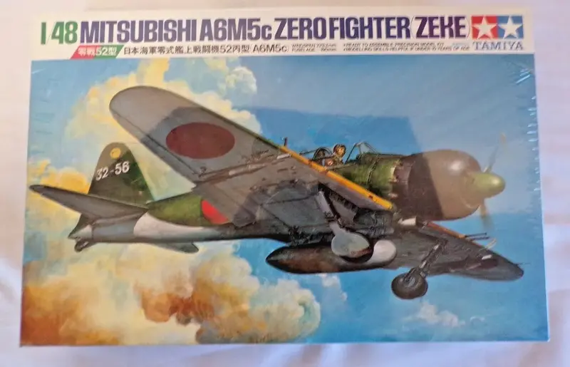 Tamiya Mitsubishi A6m5c Zero Zeke Fighter 1:48 1