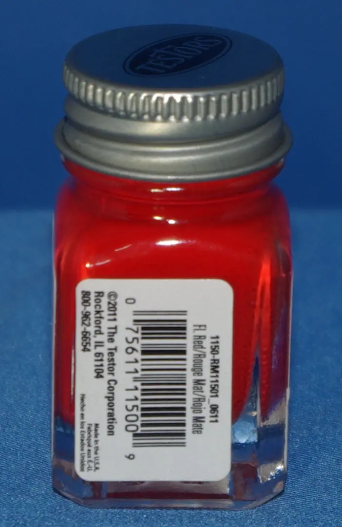 Testors 1/4 Oz Paint Flat Red 1