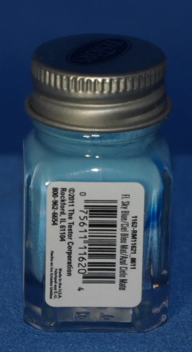 Testors 1/4 Oz Paint Flat Sky Blue 1