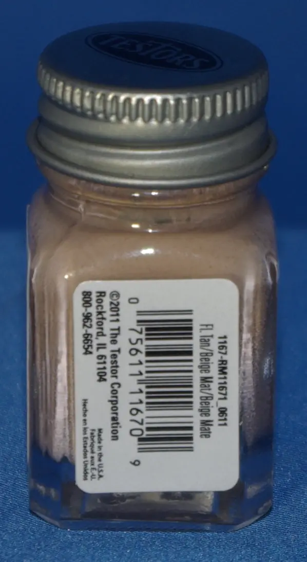 Testors 1/4 Oz Paint Flat Tan 1