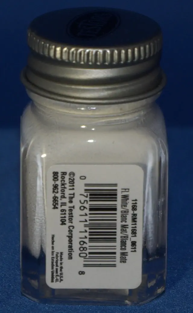 Testors 1/4 Oz Paint Flat White 1
