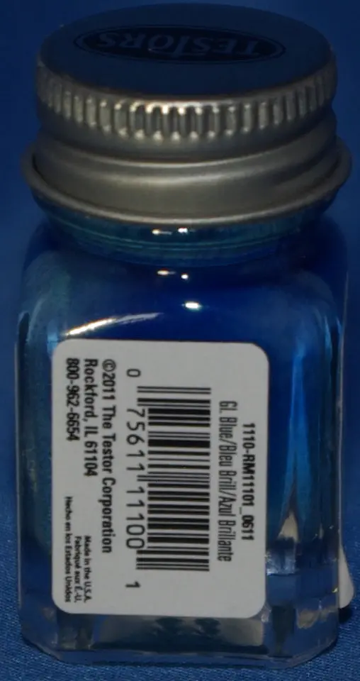Testors 1/4 Oz Paint Gloss Blue 1