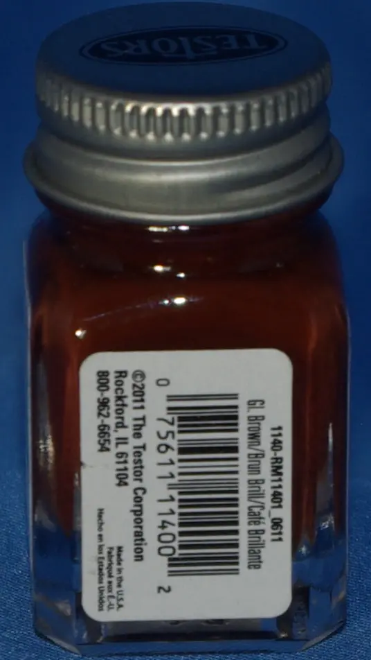 Testors 1/4 Oz Paint Gloss Brown 1