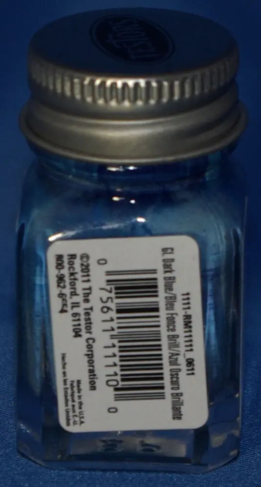 Testors 1/4 Oz Paint Gloss Dark Blue 1