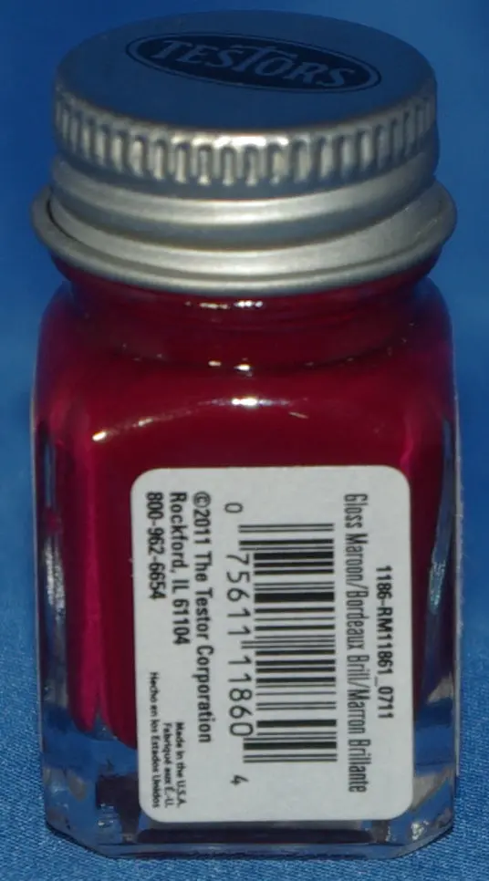 Testors 1/4 Oz Paint Gloss Maroon 1
