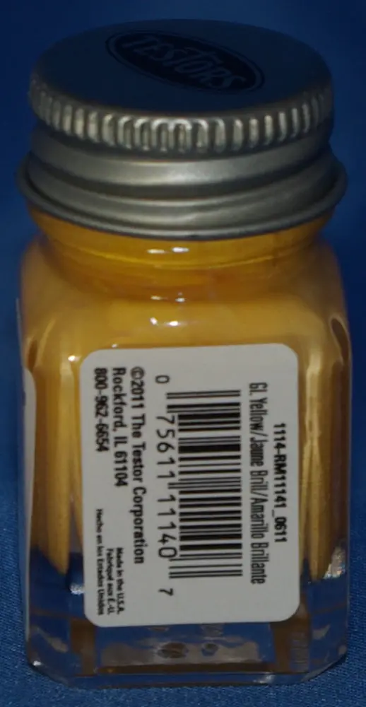 Testors 1/4 Oz Paint Gloss Yellow 1