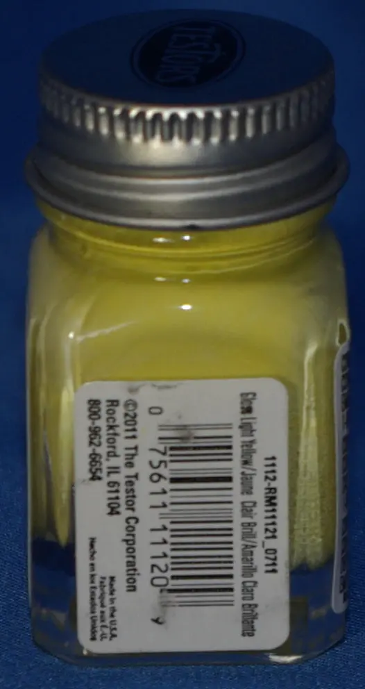 Testors 1/4 Oz Paint Light Yellow 1