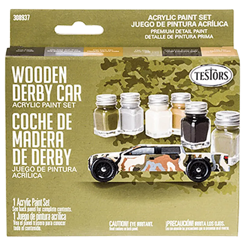Testors .25 Oz Acrylic Set Derby, Camo 1