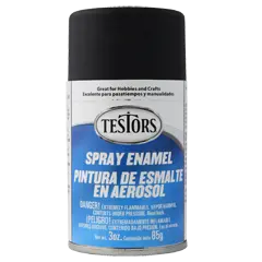 Testors 3Oz Spray Enamel Flat Black 1