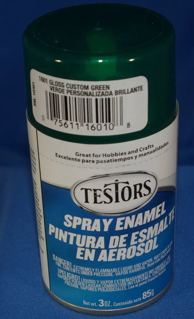 Testors 3Oz Spray Enamel Gloss Custom Green 1