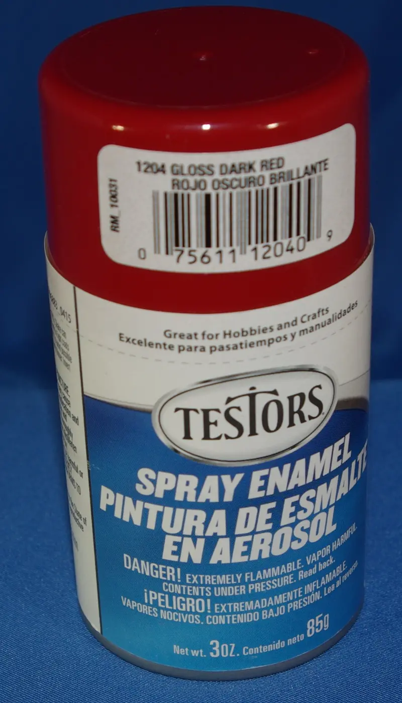 Testors 3Oz Spray Enamel Gloss Red 1