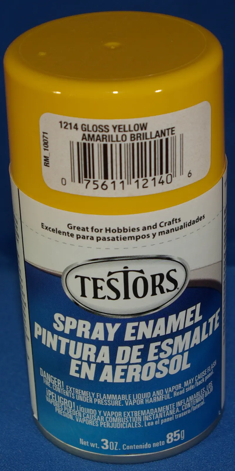 Testors 3Oz Spray Enamel Gloss Yellow 1