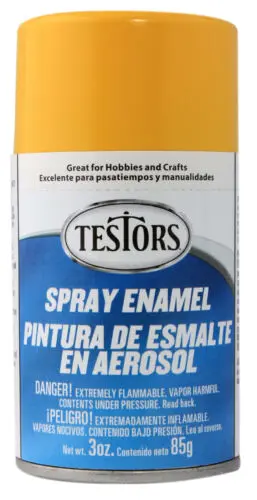 Testors 3Oz Spray Enamel Gloss Yellow 1